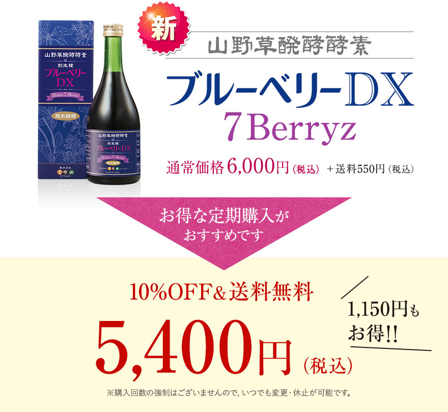 山野草醗酵酵素ブルーベリーDX ７Berryz